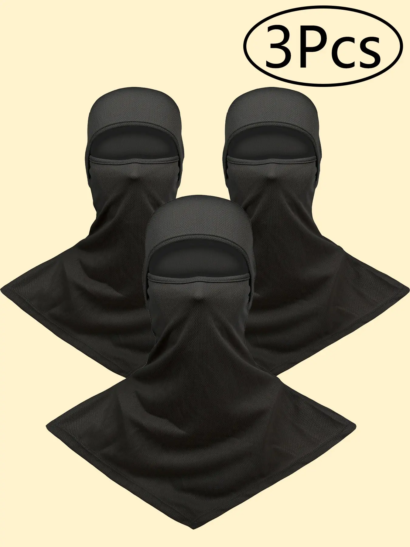 3 Piece Balaclava Face Cover Sun Protection Neck Cover Summer Balaclava for Men Women Outdoor Sports Sun Protector Balaclava Mask