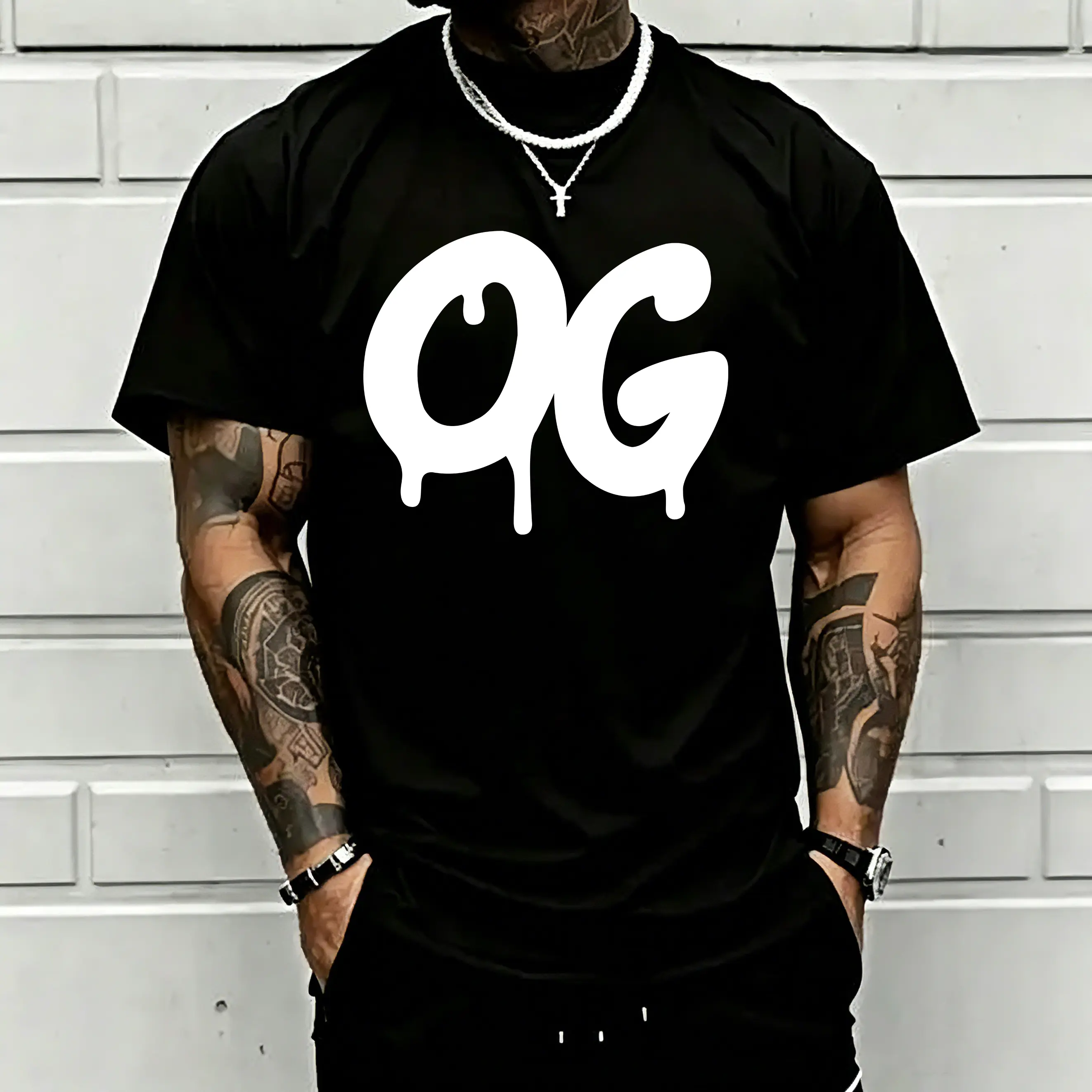 Minimalist OG Graphic T-Shirt for Men Women, Bold Letter Print Tee, Trendy Streetwear Shirt, Casual Short Sleeve Crew Neck Top, Modern Fashion Graphic T-Shirt, Unisex Everyday Wear, Gift for Friends, Urban Style Tee