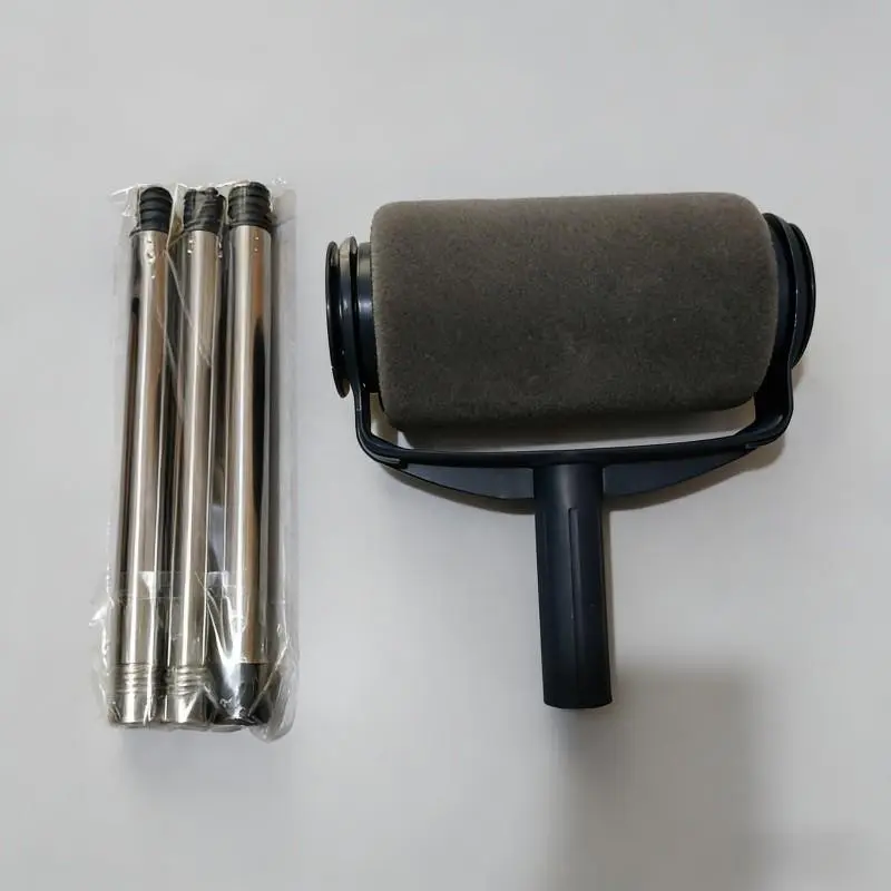 Multi-Functional Sponge Roller Brush, Latex Paint Coating Roller Brush, Extended Stainless Steel Rod, Home Renovation Wall Painting Tool Set