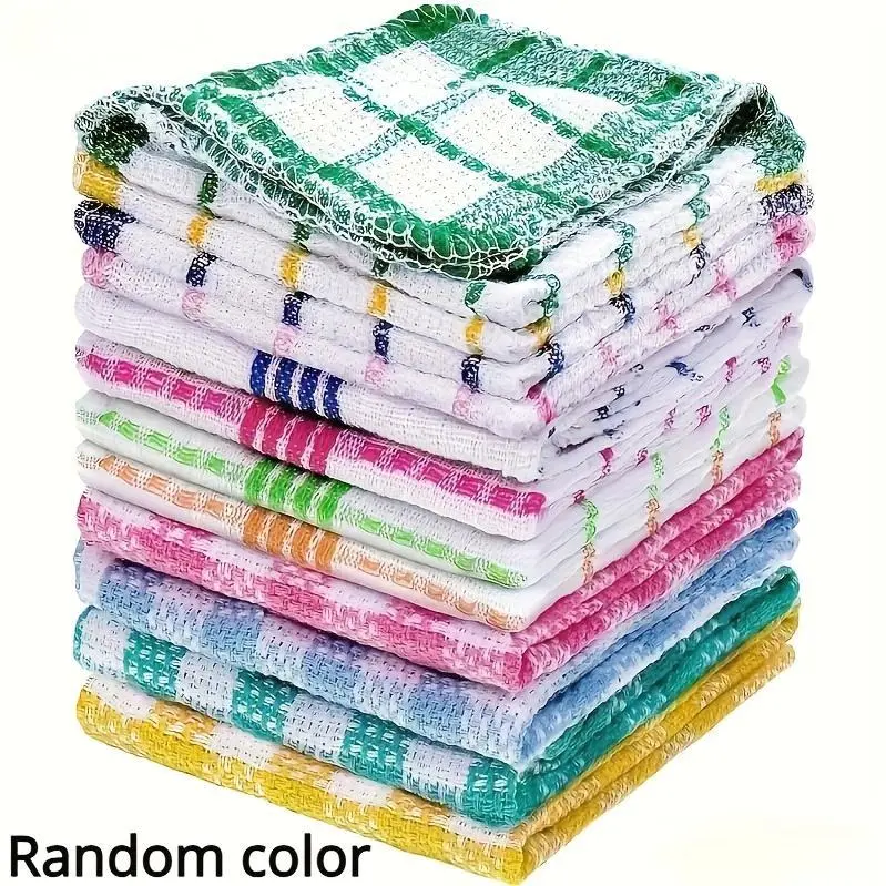 [Absorbent/ Non-stick Oil] Kitchen Dish Cloths, Soft Absorbent Dishwashing Towel, Household Cleaning Tools, Reusable & Durable, Quick Dry Cleaning Bowl Cloth, Suitable for Home And Travel Use, 35cm/ 13in