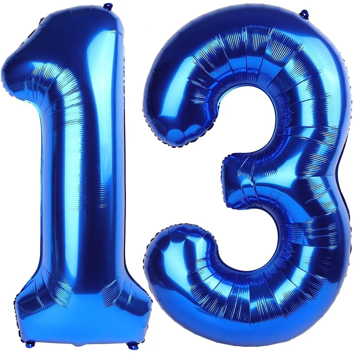 Navy Blue Number 13 Balloon 40 inch, 13 Number Balloons, 13th Navy Blue Birthday Decorations, 13 Year Old Blue Party Supplies
