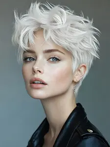 Short Curly Synthetic Wig for Women, Pixie Cut with Bangs, Heat Resistant Fiber, Daily Wear, Party Cosplay, Comfortable Fit, Beginner Friendly