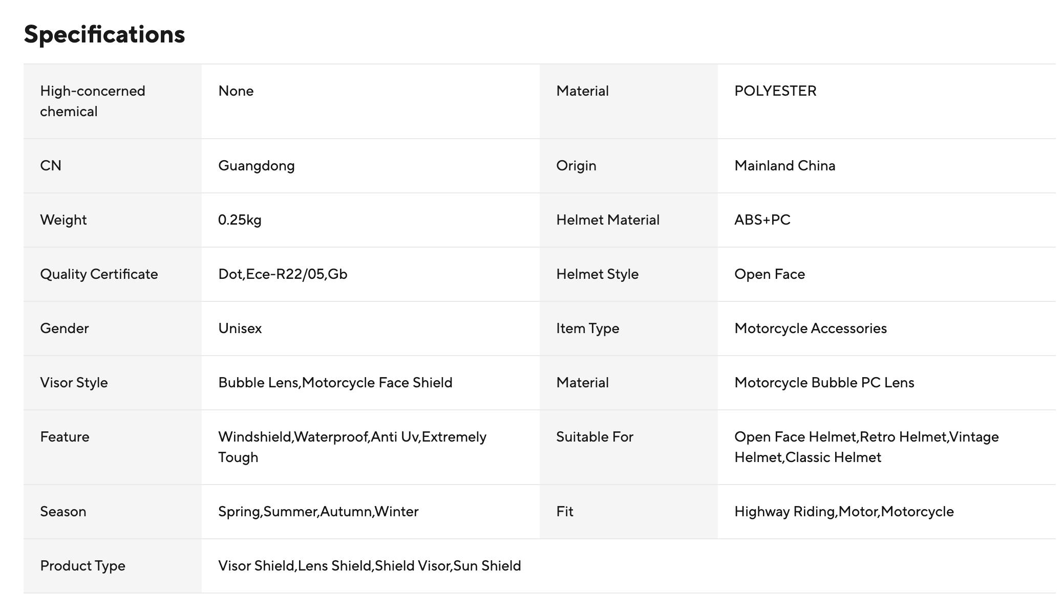 Three Buckle Bubble Visor for Three-Button Helmets Flip-Up Motorcycle Helmet Visor Capacete Lens Visera Cosco Moto Accessories