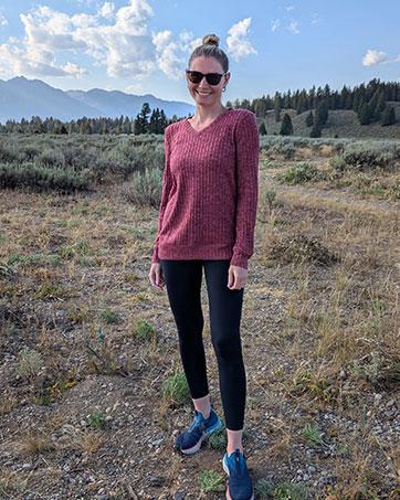 Wiholl Women's V-Neck Long Sleeve Knit Sweater | Lightweight & Wrinkle-Resistant Autumn Design | Oversized Loose Fit Sweater for Layering or Standalone Wear