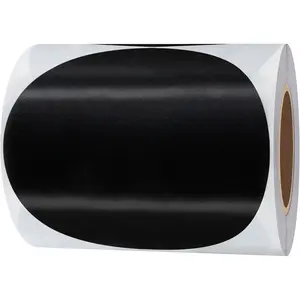 Round Color Coding Circle Dots Labels Warehouse Inventory Organizer Stickers (4 inch, Black)