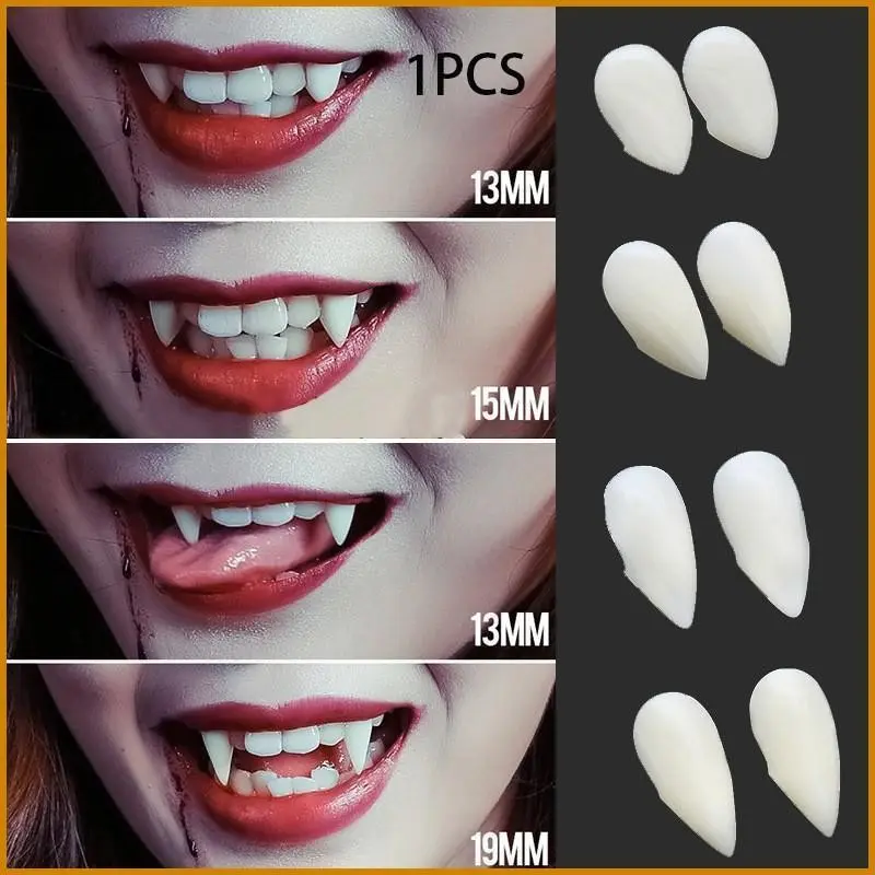 Halloween Vampire Zombie Fake Teeth, Realistic Halloween Props, Party Role-Playing Accessories, Costume Decoration, Fun Halloween Decorations