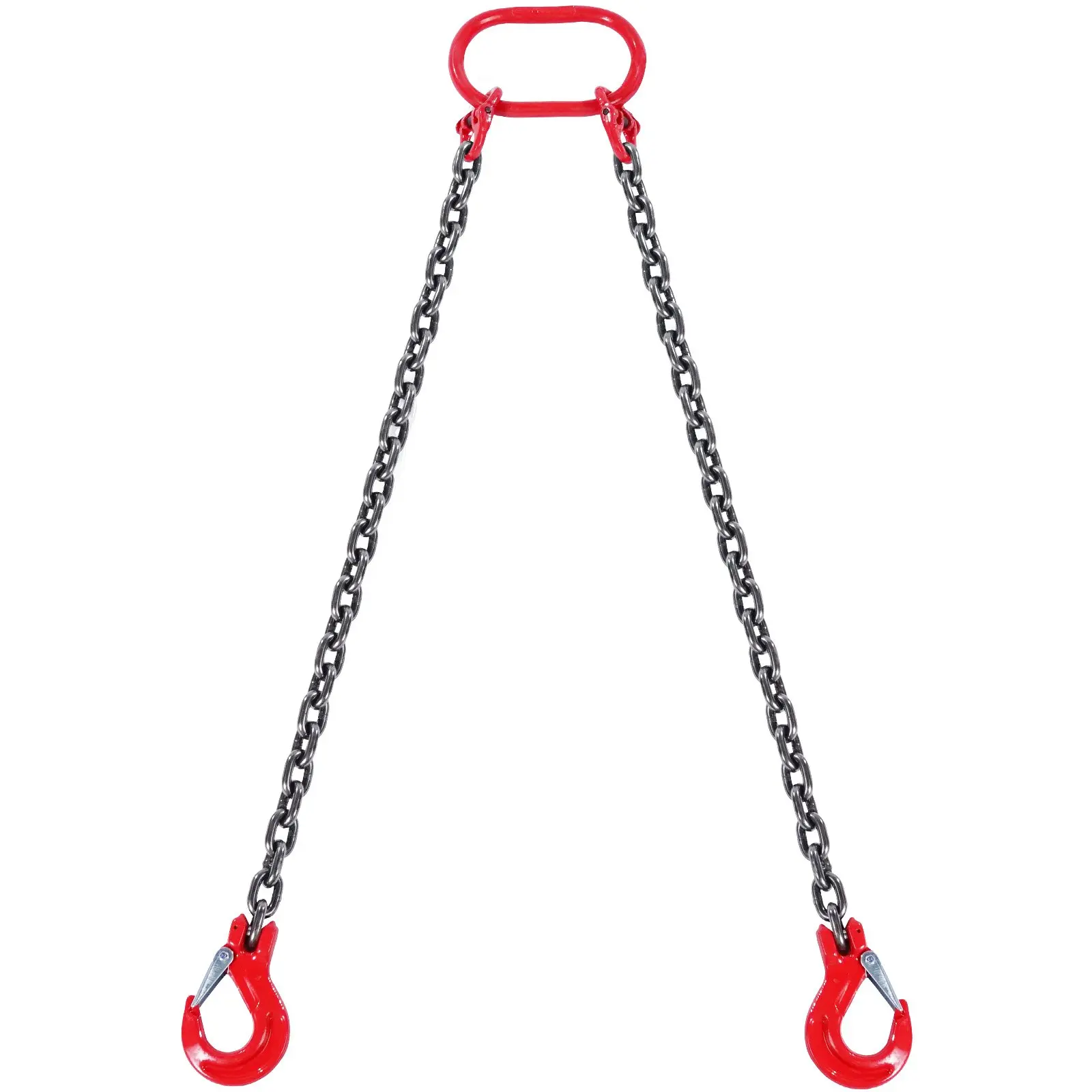 VEVOR Chain Sling, 5/16 inchx 5 ft Lifting Chains with Hooks, G80 Engine Chain Hoist Lifts, 6600 lbs/3 Ton Capacity Lifting Sling Chains for Engine Hoist, Engine Lift Chain with 2 Leg Grab Hooks