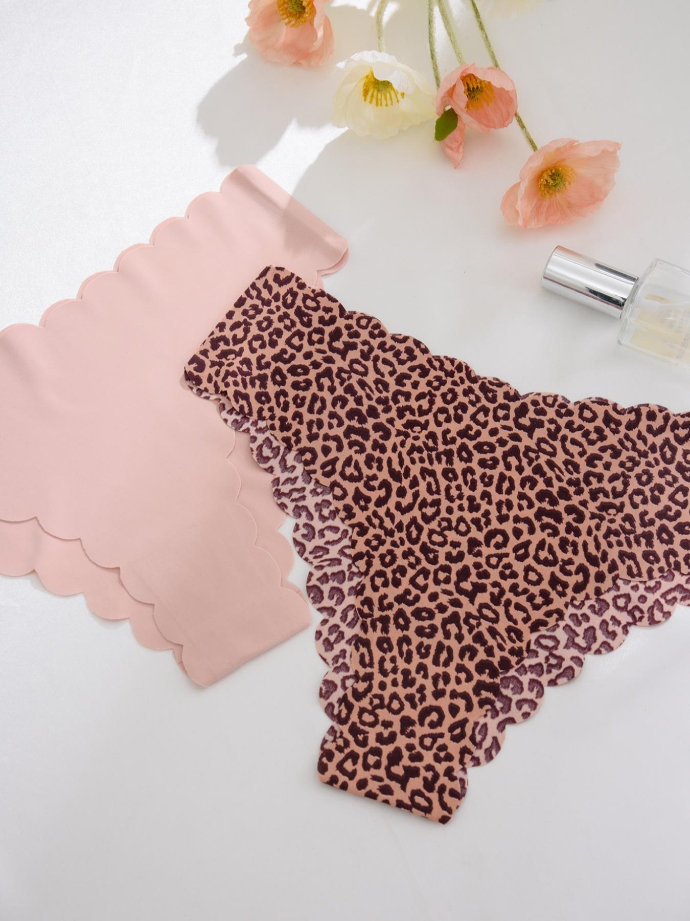 Women's Solid/leopard Print Panty, Soft Comfy Breathable Seamless Knicker for Daily Wear, Ladies Underwear for All Seasons, Fashion Comfy Underwear, Soft Stretch Panties
