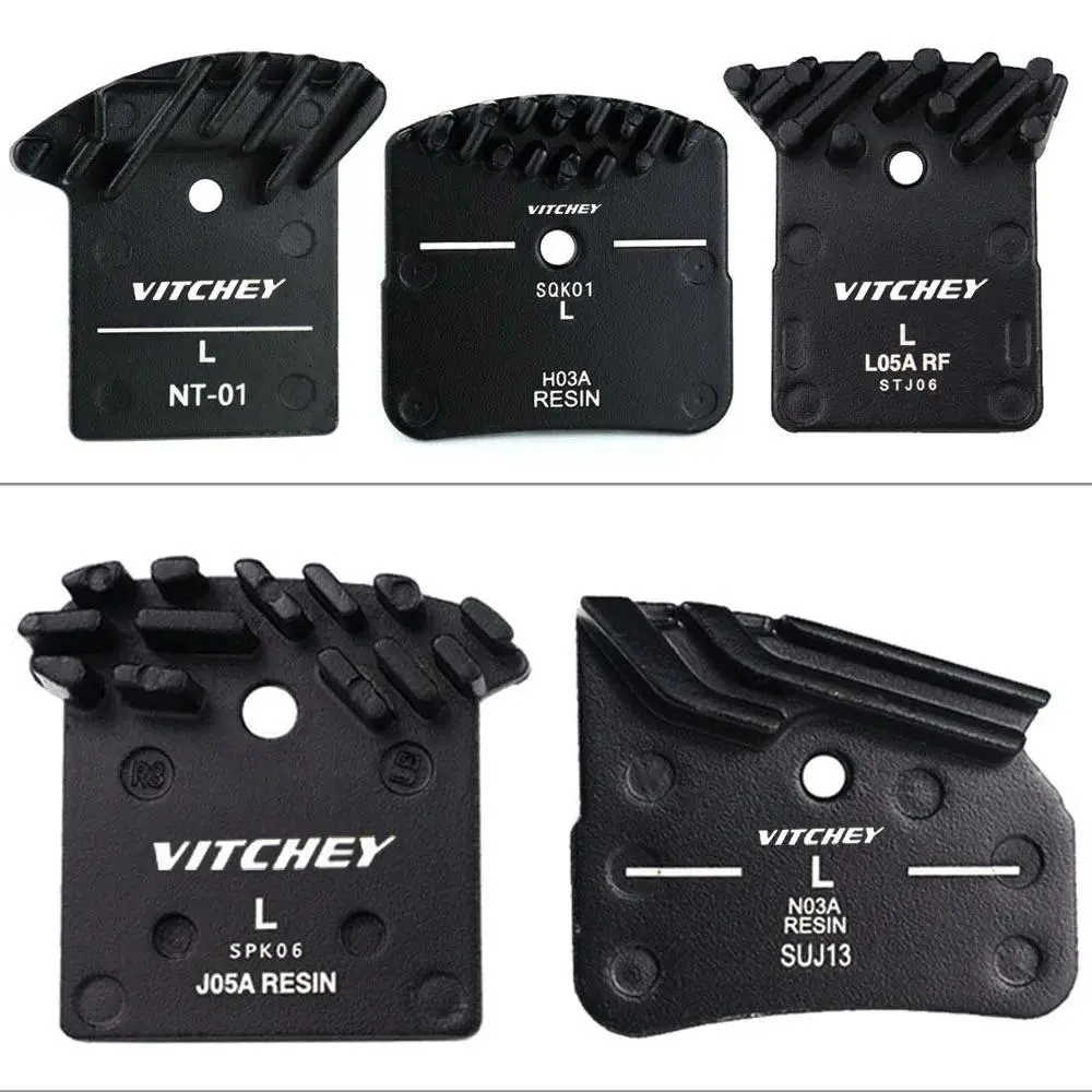 Vitchey MTB Disc Brake Pads, Ceramic Semi-Metal Bicycle Brake Pads Compatible J05A L05A N03A H03A NT-01, Wear Resistant Quiet Mountain Bike Hydraulic Brake Replacement Pads