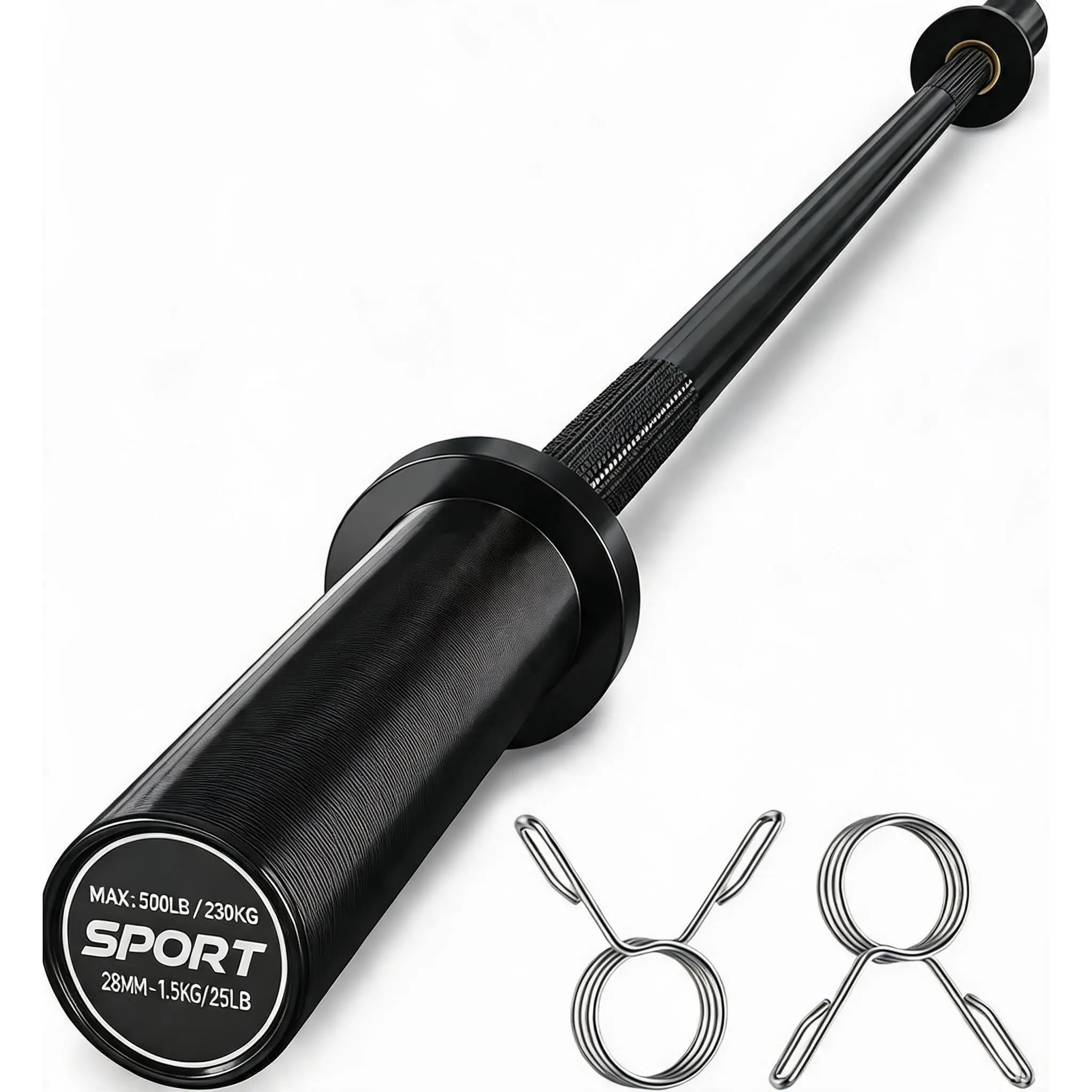 GAOMON Barbell 6FT, 700LBS, Fit 2" Standard Weights