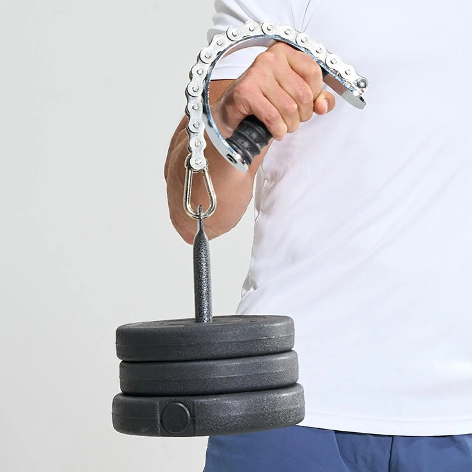 Wrist Strength Trainer Arm Muscle Builder Grip Enhancer Portable Fitness Tool Stainless Steel Chain Design Compact Lightweight Arm Strengthener Portable Fitness Equipment Strength Workout Equipment