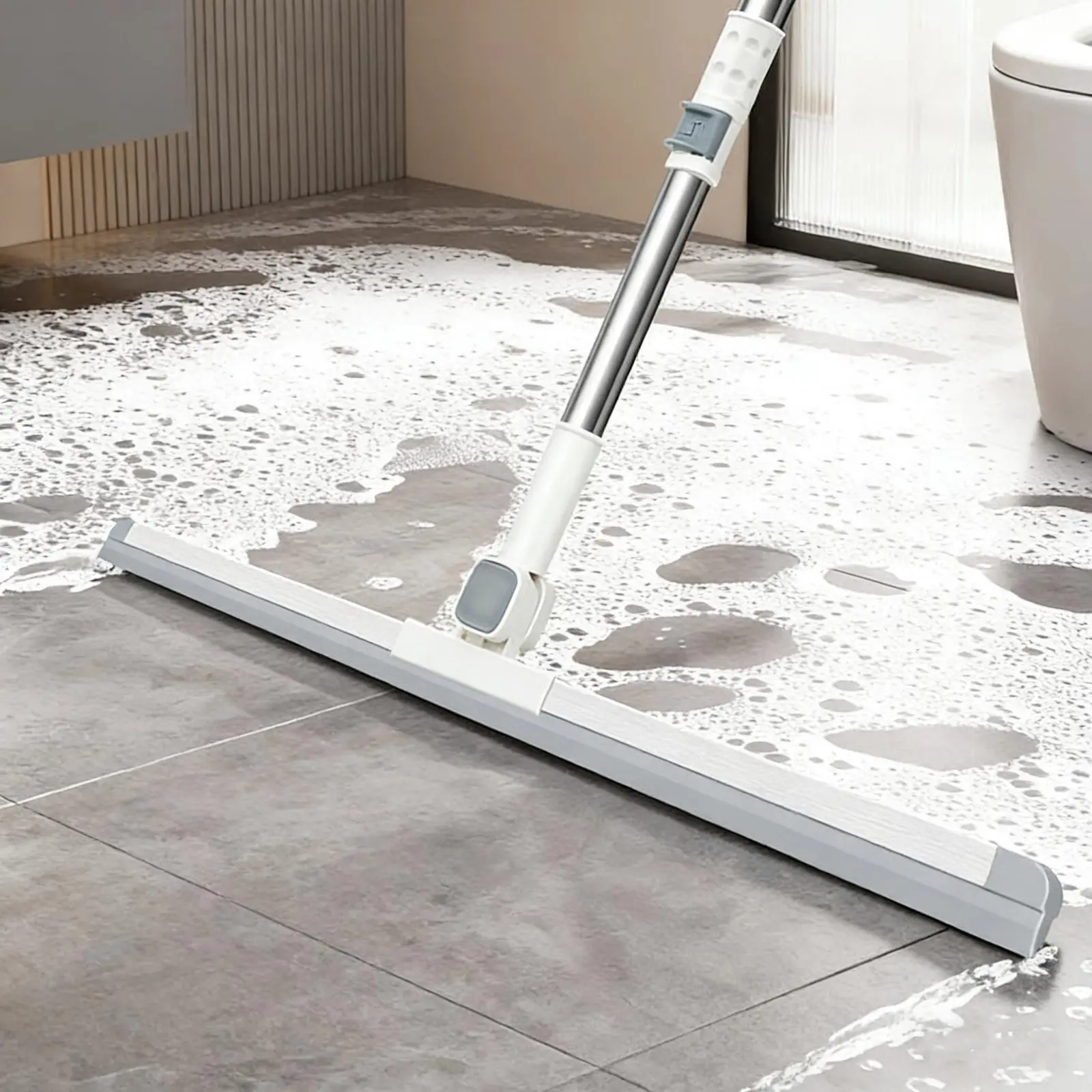 New Upgraded Silicone Magic Broom Household Squeegee Broom for Sweeping Water from Bathroom Floors and Shower Floors