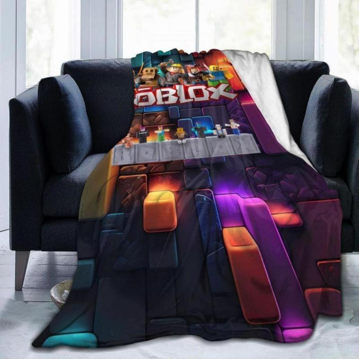 Roblox Funny Plush Flannel Blanket - Premium Flannel Material Cozy Lightweight Portable Cover for Sofa Bedroom Office Travel Camping Mother's Day Valentine's Day Birthday Christmas Gift Roblox Funny Plush Flannel Blanket - Premium Flannel Material Cozy Lightweight Portable Cover for Sofa Bedroom Office Travel Camping Mother's Day Valentine's Day Birthday Christmas Gift