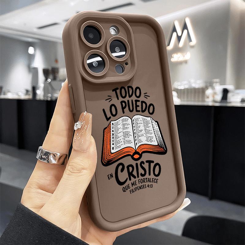 Protective Phone Case Designed for iphone 17 Air 16 Pro Max 15 Plus 14 13 12 11 Featuring Bible Verses Made from Shockproof Silicone TPU This Bumper Case Offers Drop Protection