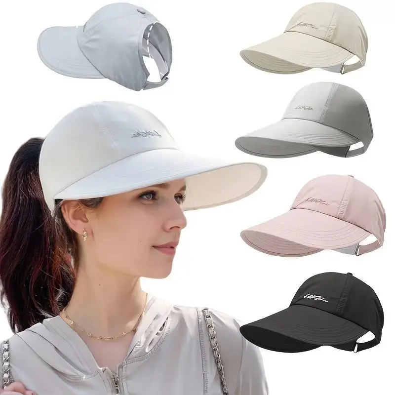 2 Pack UPF Sun Protection Baseball Hats, Unisex Lightweight Wide Brim Sports Caps with Adjustable Velcro Closure, Breathable Summer Outdoor Hats for Men Women, Perfect for Beach, Hiking, Fishing, Golf and Travel