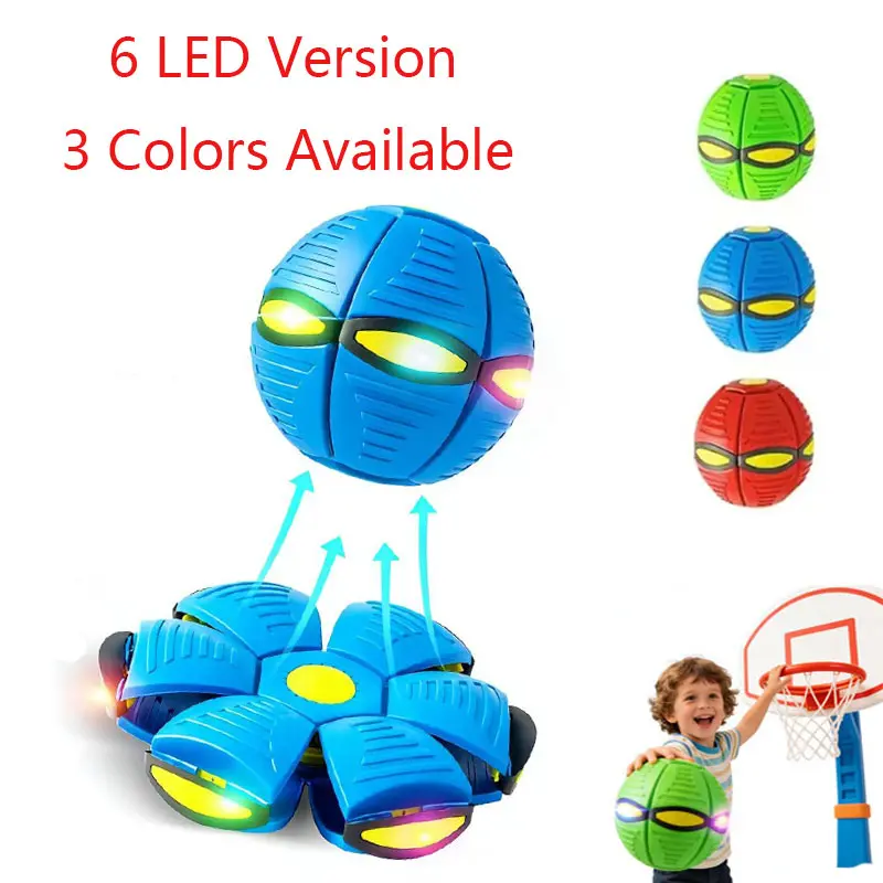 1/3pcs  Magic Ball, Magic Meta Ball,Children's Bouncing Ball Magic Flying Saucer Bouncy Ball for Parent-child Interaction Flat Ball Disc Toy Educational Body Exercise Reaction Thickened Explosion-proof Smooth - Play