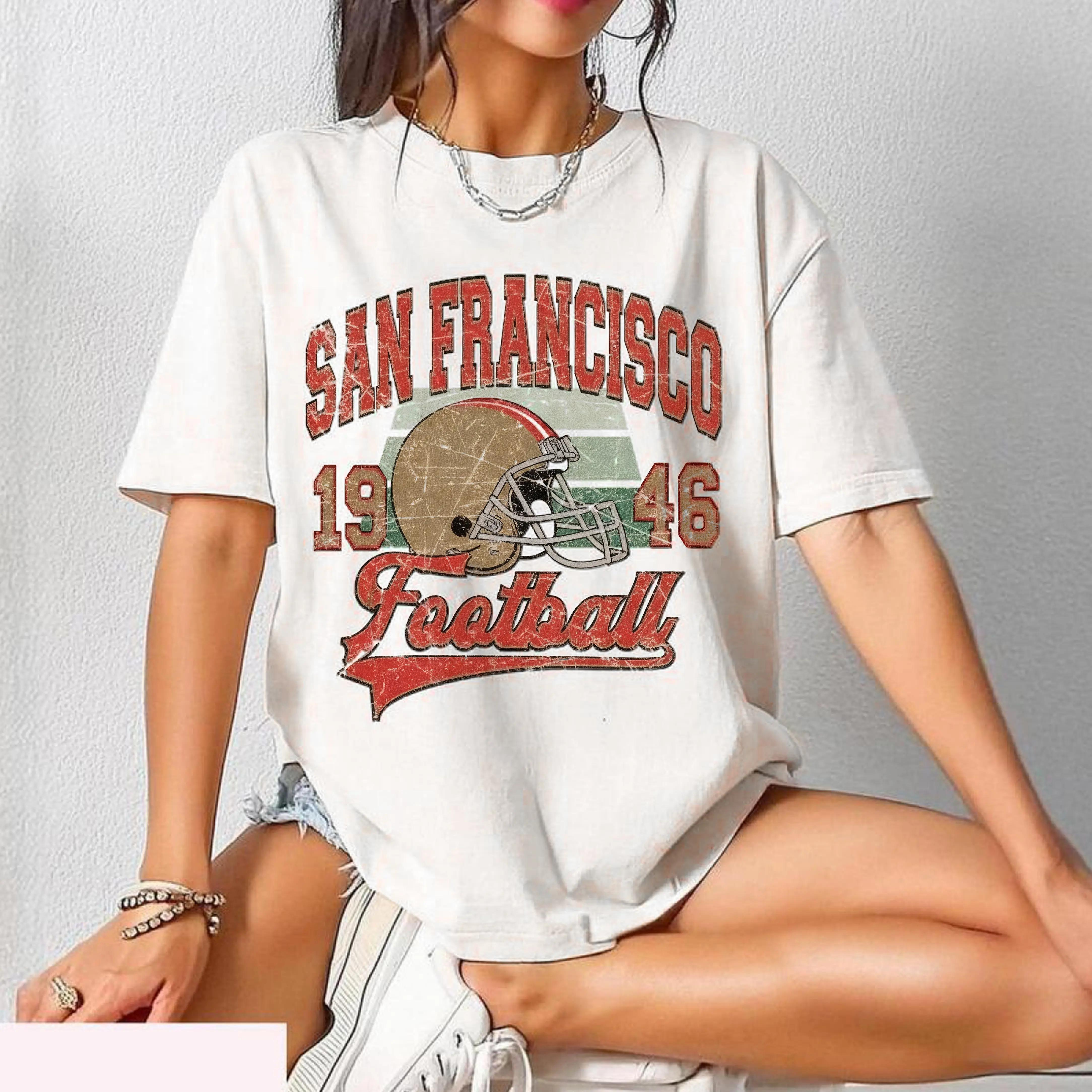 Vintage San Francisco Football T-Shirt, 49er Shirt, SF Retro Tee, Game Day Apparel