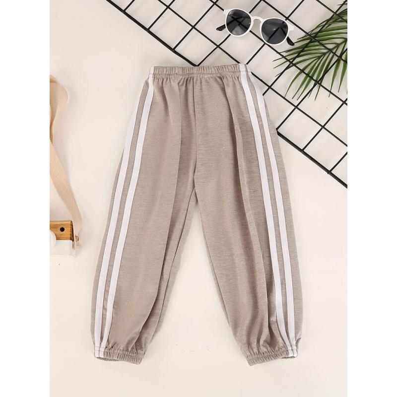 Boys' Lightweight Pants with Side Color Blocking, Children's Sports Pants, Casual Lightweight Jogging Pants Outdoor Activities