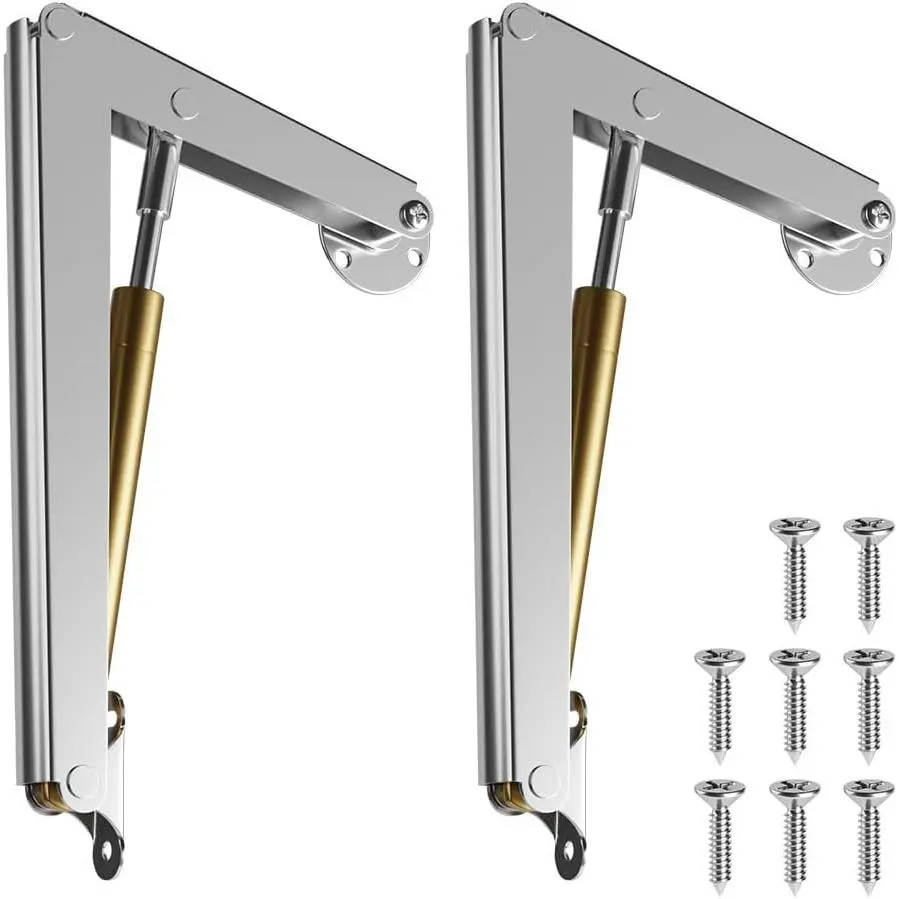 Lid Support Hinge Soft Close  Box Hinges Heavy Duty Hydraulic Hinges for Wooden Box  Boxes Beds and Heavy Lid, Toolbox and Basement Floor Door 2 count (60N)