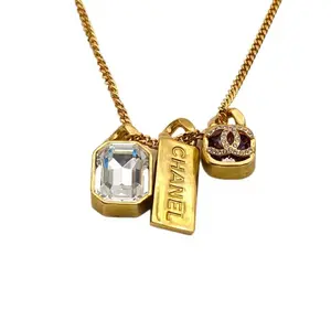 Pre-owned CHANEL 21C Necklace Double P216143620