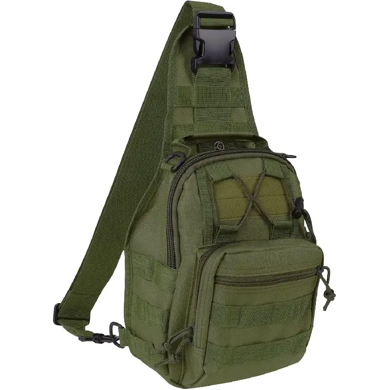 Tactical Backpack, Waterproof Military Cross-body Molle Sling Shoulder Backpack Chest Bag for Outdoor Every Day Carry