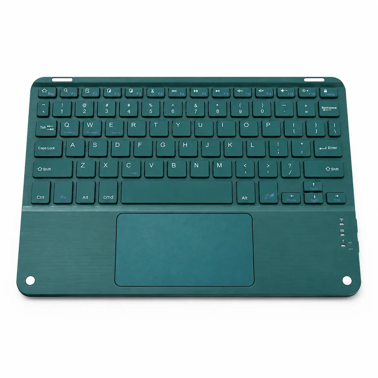 Wireless Keyboard with Touchpad for iPad, Tablet & Laptop, Slim Bluetooth Keyboard with Multi-Touch Trackpad, Portable Keyboard for iOS Android Windows