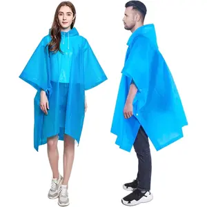 Rain Poncho Raincoats for Adults Reusable - 2-5 Pack EVA Waterproof Rain Coat with Hood, Rain Gear for Women Men