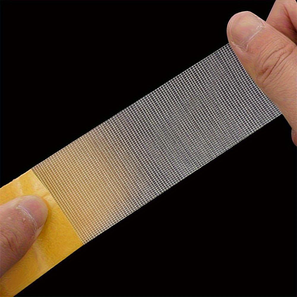 Super Strong Adhesive Fiberglass Mesh Double-Sided Tape - Transparent Heavy-Duty Fixing, Invisible Installation for Walls/Glass Seamless Durable Reinforced Backing, Ideal for DIY and Professional Wall Mounting, Item Securing and Bonding