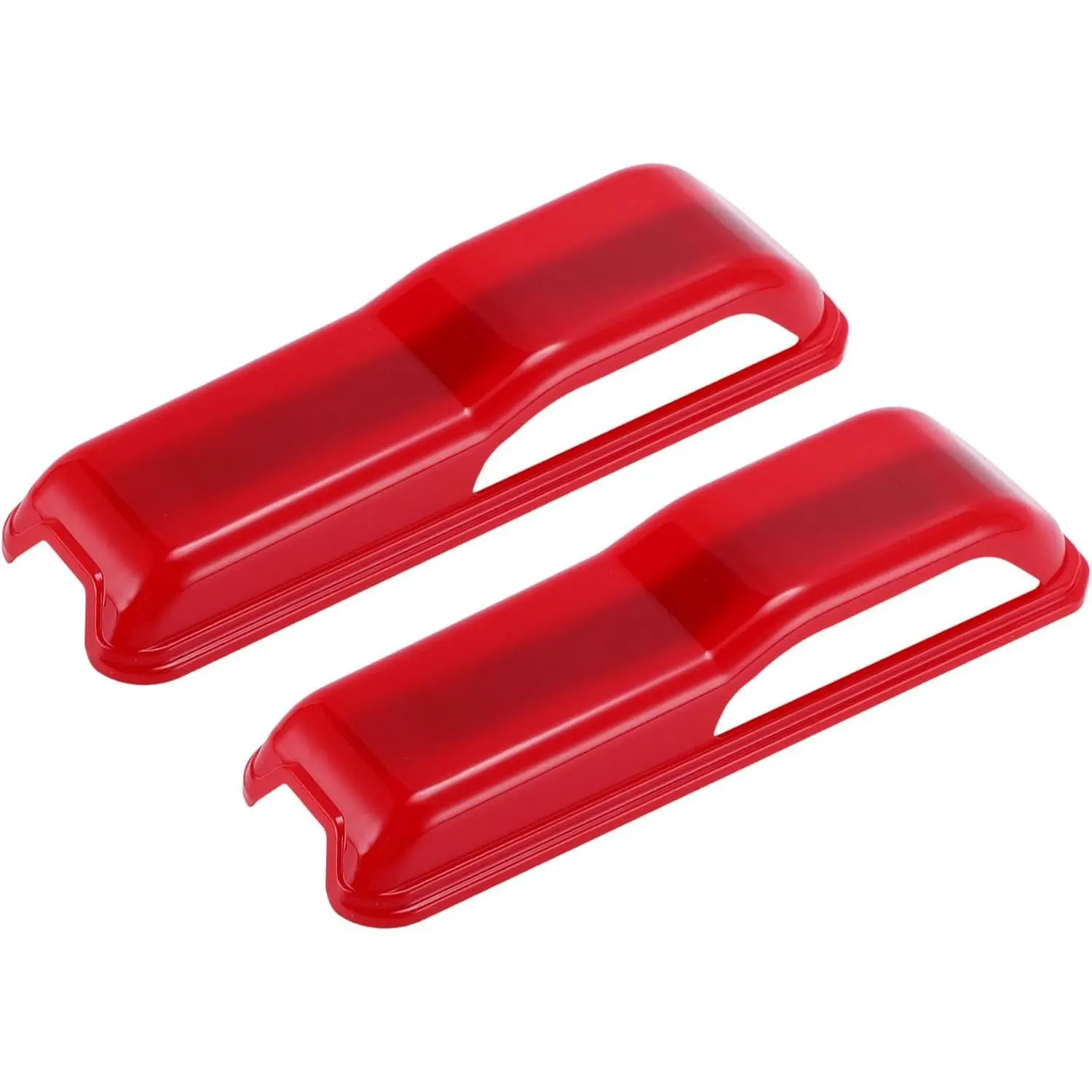 1 Pair Engine Hood Hinge Cover Engine Hood Hinge Trim Exterior for Jeep Wrangler JL JLU Sport Sahara Freedom Rubicon Unlimited 2018-2025 Plastic Red