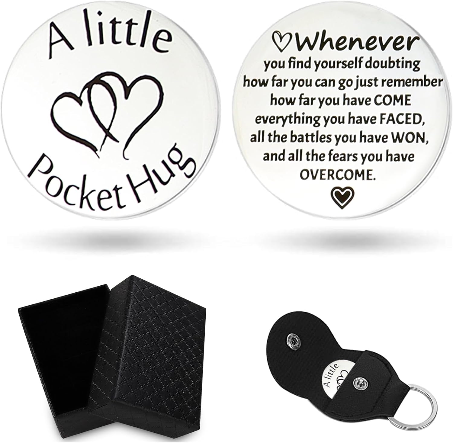 Unique Gifts for Women,Men,Friend,Family - Birthday, Christmas, Valentine's Day Gifts - Pocket Hug Token with Keychain Unique Gifts for Women,Men,Friend,Family - Birthday, Christmas, Valentine's Day Gifts - Pocket Hug Token with Keychain