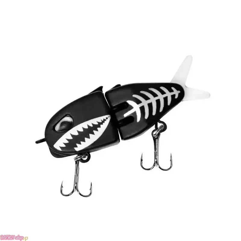 [WER21]Black Raptor Mini Glide Bait, High Hooking Saltwater Artificial Swimbait, Premium Hard Fishing Lures for Bass, Outdoor Fishing Tackle Supply