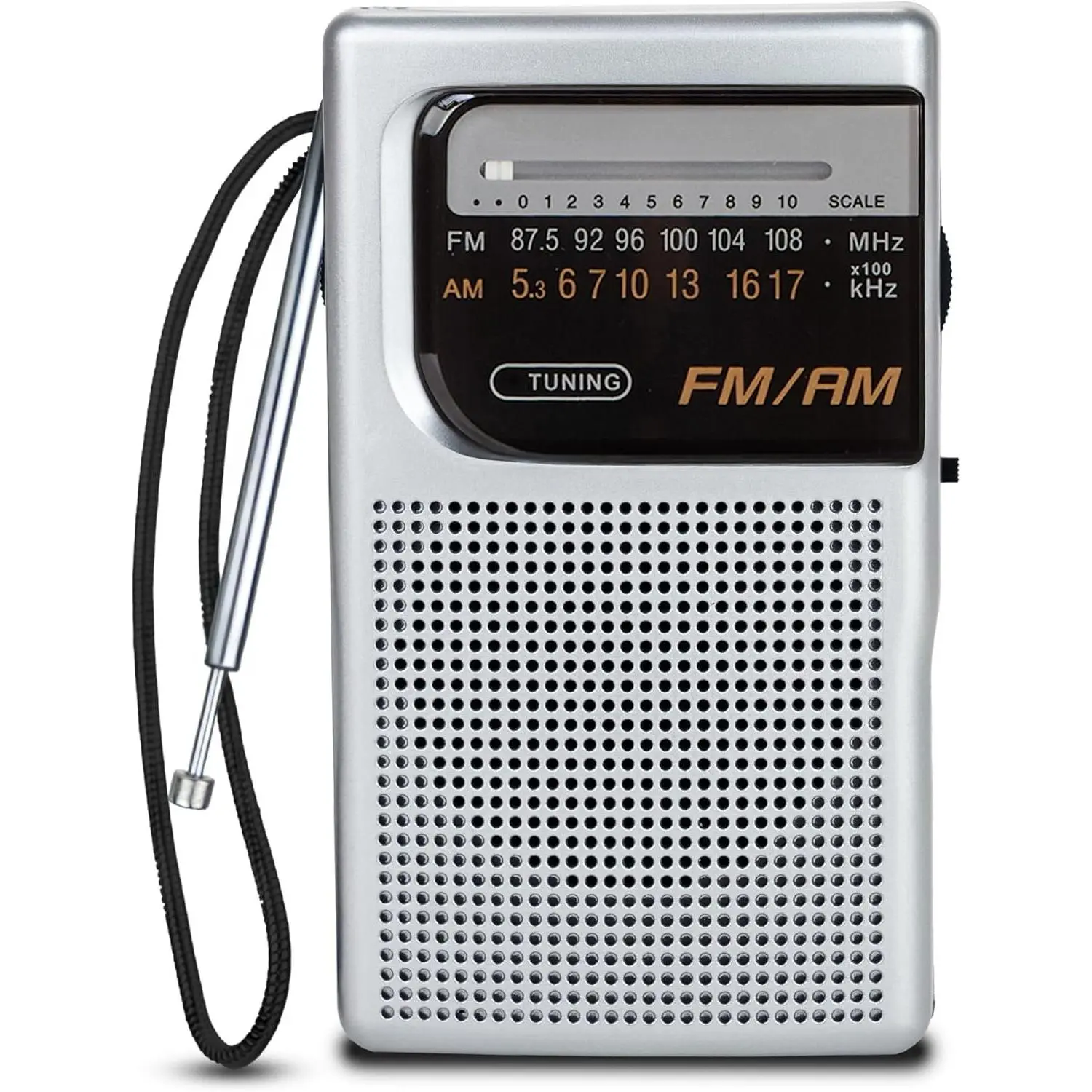 Portable AM/FM Radio – Retro  Operated Pocket Radio with  Speakers, Long 800-Hour , Clear Reception,  & Travel Transistor Device for  or Outdoors