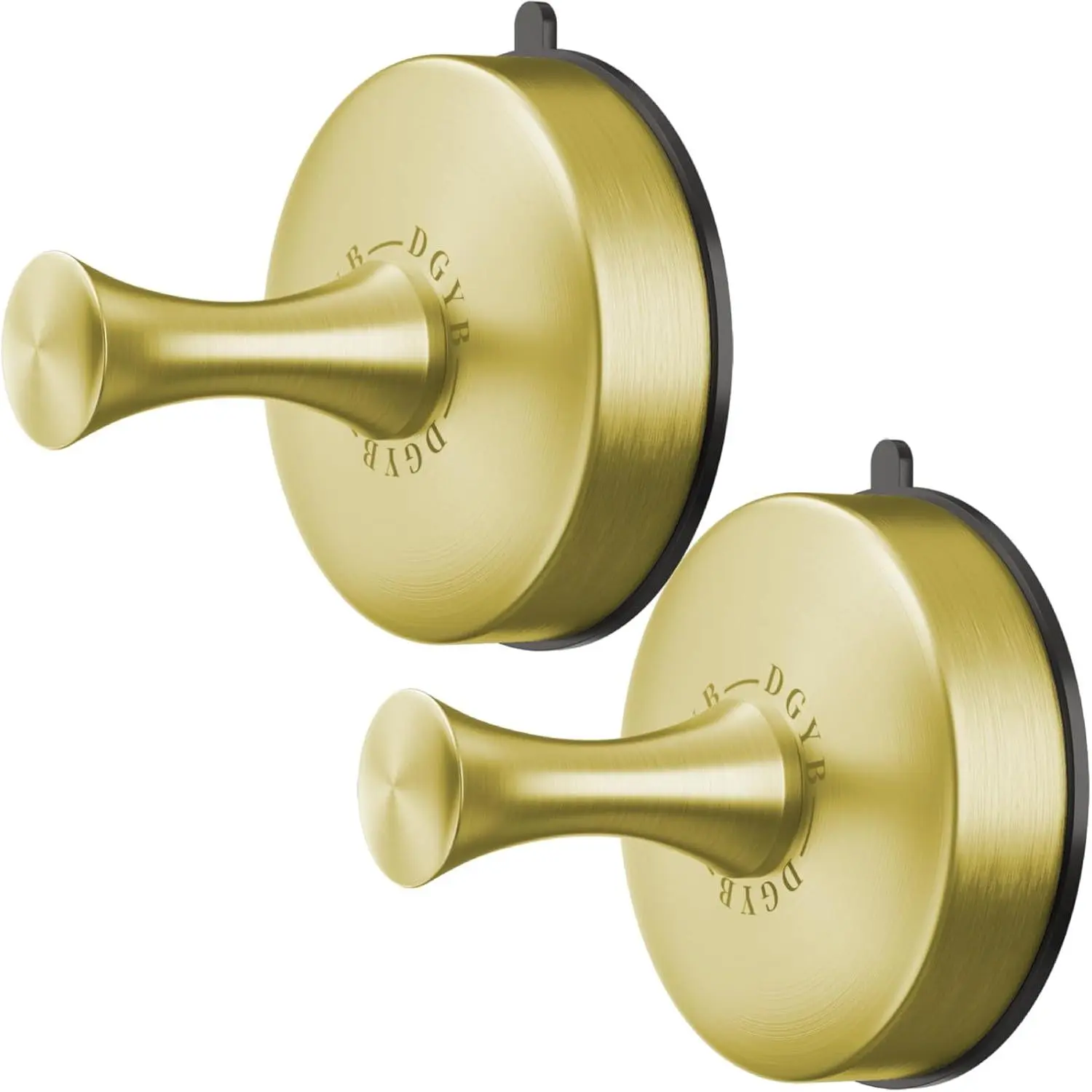 Suction Cup Hooks for Shower Set of 2 Removable Stainless Steel Towel Hook for Bathroom Glass Window Door Wall and Suction Wreath Hook for  Robe, Loofah, Coat -