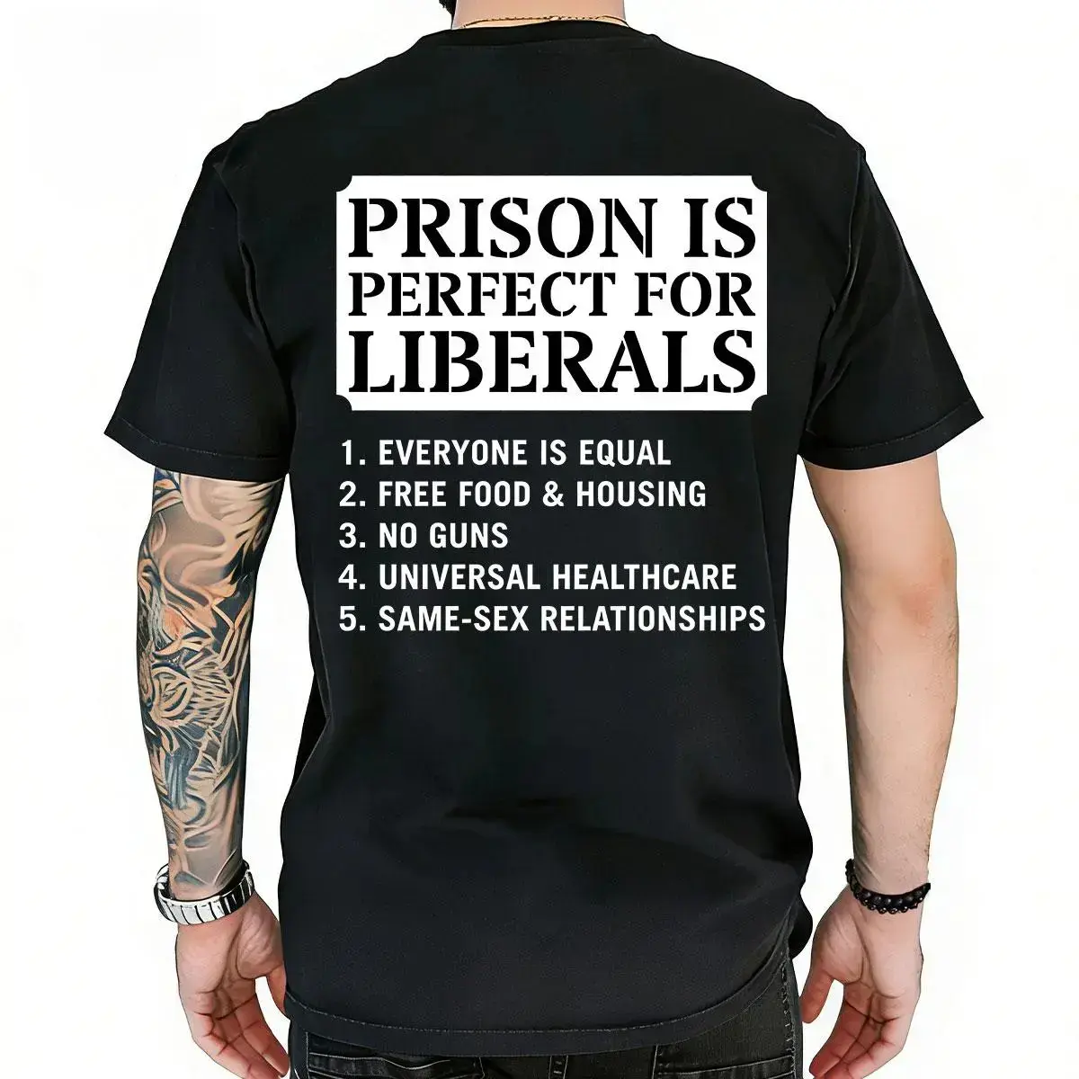 Prison Is Perfect For Liberals T-shirt Funny Conservative Tee Republican Trump Supporters Shirt Made In USA For Women For Men,tshirt,music