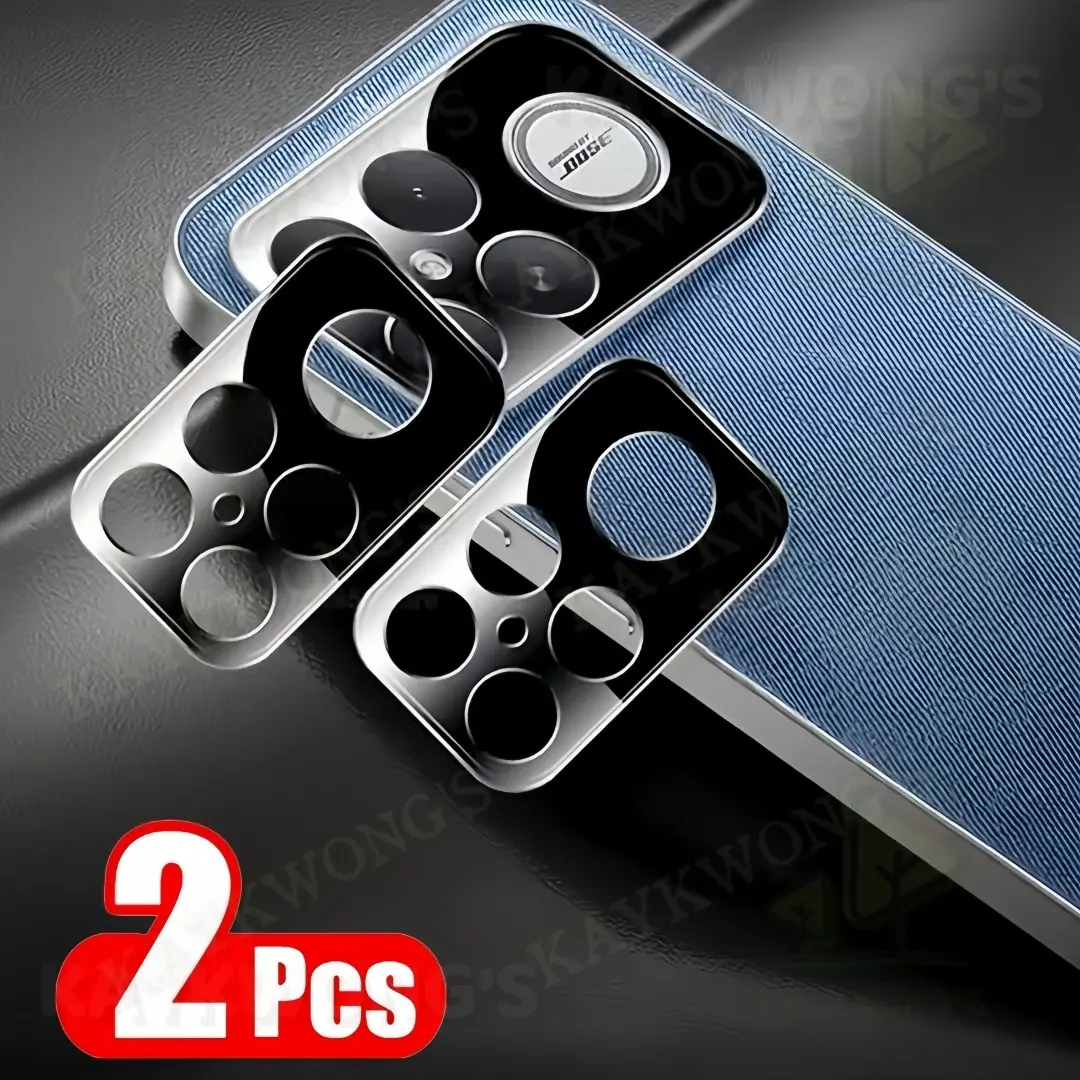KAYKWONG'S 2Pcs Black Curved Full Coverage Tempered Glass Camera Lens Protector, Compatible with Xiaomi POCO F8 Pro / POCO F8 Ultra, 9H Hardness Anti-Scratch HD Clear Anti-Fingerprint Camera Lens Film Mobile Phone Accessories