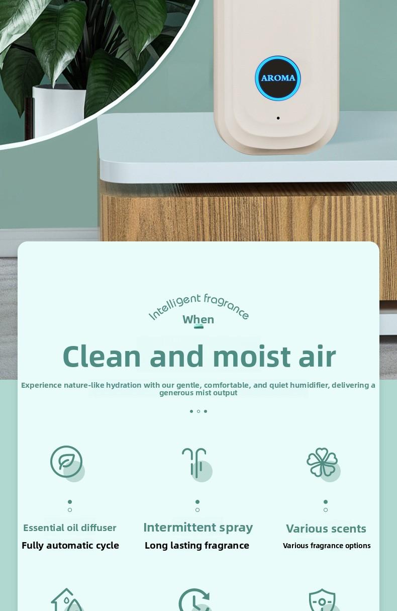 Automatic Aromatherapy Diffuser - Rechargeable Essential Oil Sprayer Suitable for Home, Hotel, Car, and Bathroom, Long-lasting Fragrance Air Freshener# Aromatherapy Diffuser herbal diffuser sterno potpourri bakhoor herbal diffuser sticks diffuser