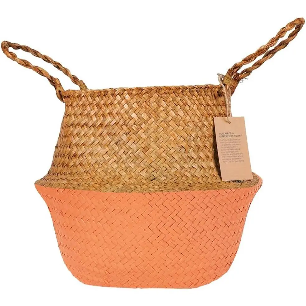Medium Olive Tree Basket,  Woven Planter