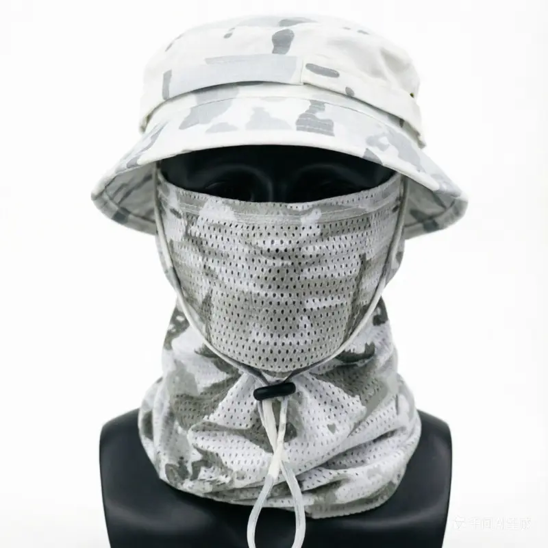 Summer camouflage tactical Benny hat set multifunctional magic headscarf fishing hat bucket hat sun protection breathable hat