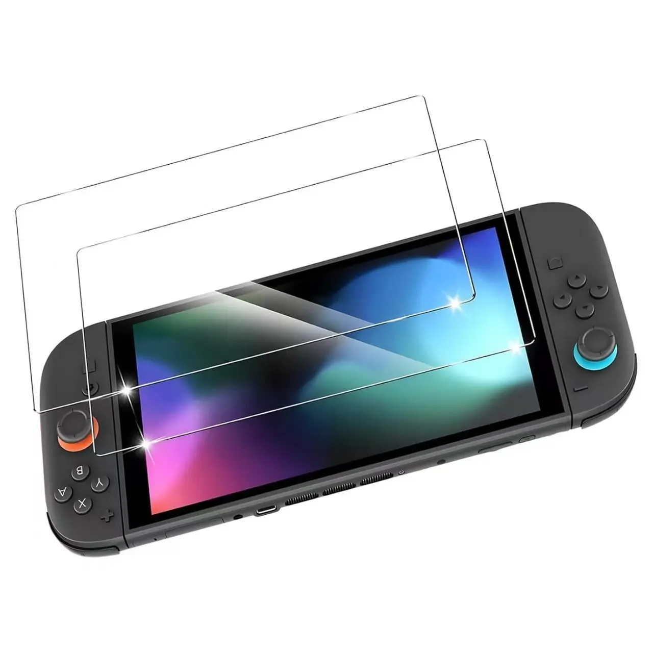 Nintendo Switch 2 Screen Protector, 2-Pack Tempered Glass, Ultra-Durable, Anti-Shatter, Scratch-Resistant, Bubble-Free, Game Accessories, Protection