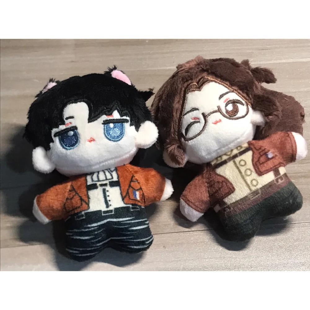 Attacks On Titan Plush Toy Keychain Attacks On Titan Levi Hanji Zoe Eren Doll Merch Accessories Stuffed Soft Toy Gift Blind Box
