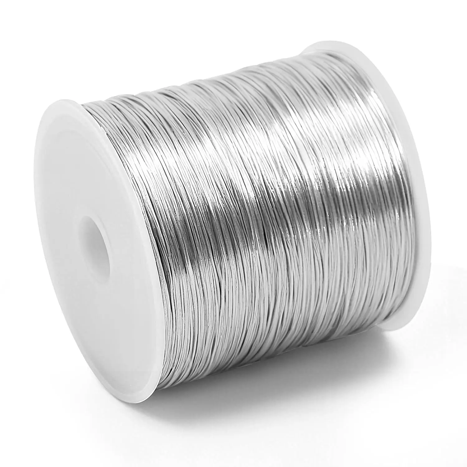 26 Gauge Wire for  Making - 328ft Tarnish Resistant Copper Wire (0.4mm X 100m), Silvery Finish, for  Making and Handcrafting ()