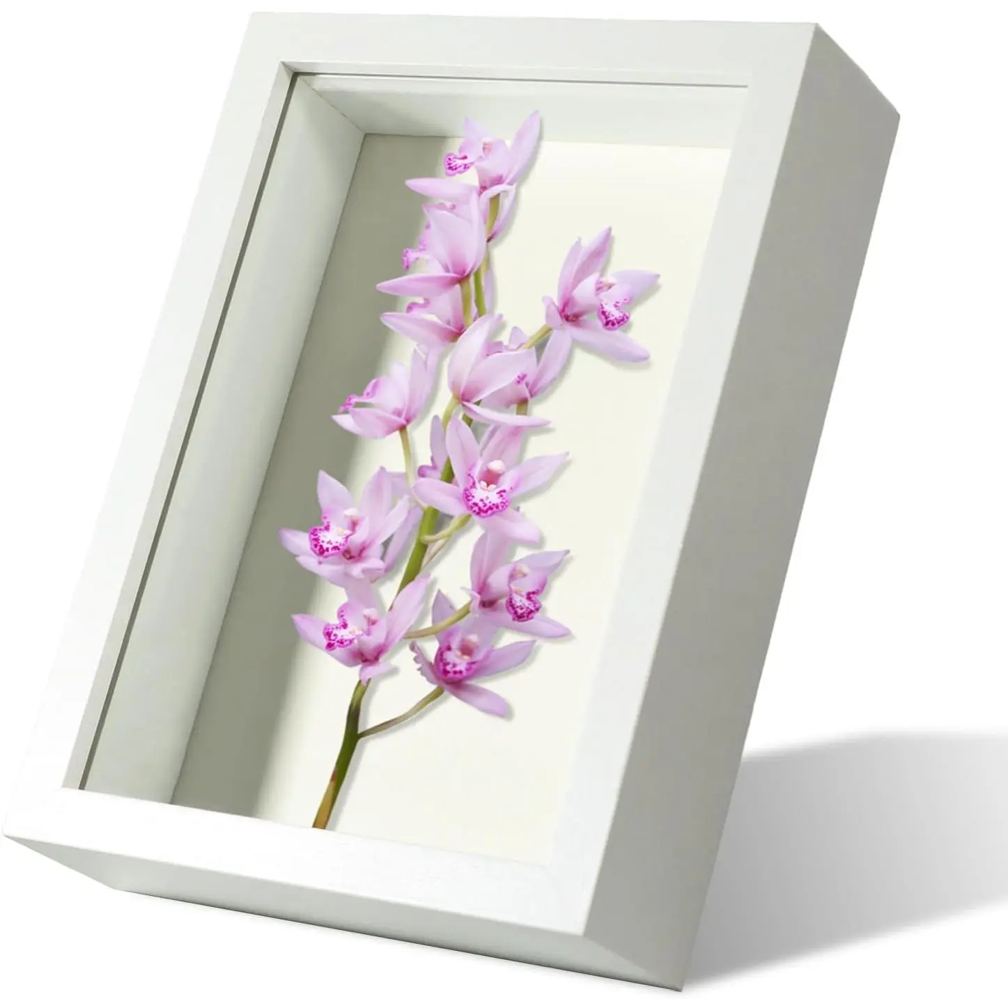 4x6 Small White Shadow Box Frame Display Case | With Real Glass for Memorabilia,Wedding Memories,Pins,Awards,Crafts,Tickets and Photos