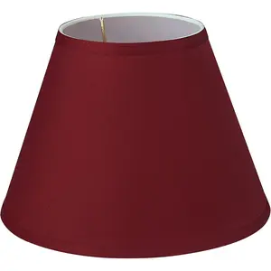 58904A Transitional Hardback Empire Shape UNO Construction Lamp Shade in Red, 9" Wide (5" x 9" x 7")