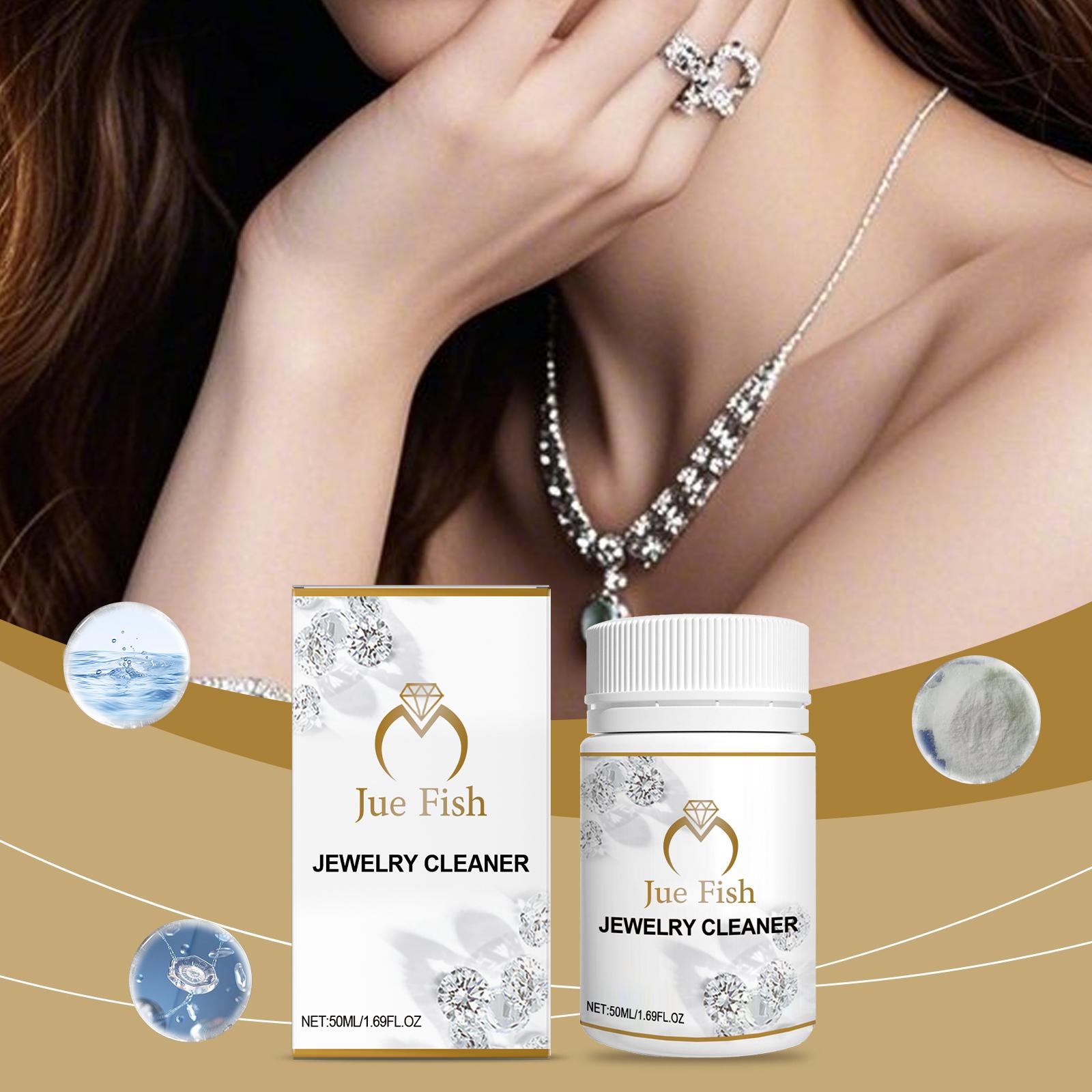 Jewelry cleaner, jewelry and metal cleaning solution, diamond necklace rust and dust removal care solution