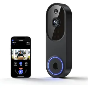 1080P Wireless Video Doorbell Camera, Outdoor Surveillance Cameras, FHD Live View, Cloud Storage, AI Human Detection, Instant Alert, Night Vision, Two Way Audio, 2.4G WiFi Only