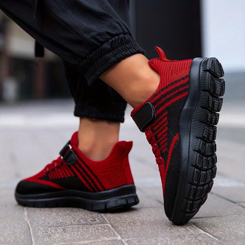 Kids.- Kids' Knitted Mesh Athletic Sneakers - Breathable, Lightweight Girl Shoes for Running, Stylish Trainers