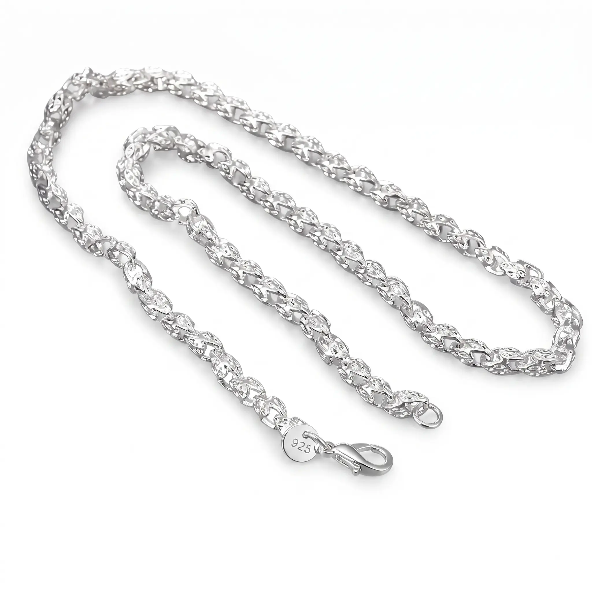 925 Silver 5mm Faucet Chain Link Necklace, 20-24in Layering Jewelry for Women & Men's Accessories, Adults' Fashion Party Wedding Gift, Mens Gifts for Everyday Wear