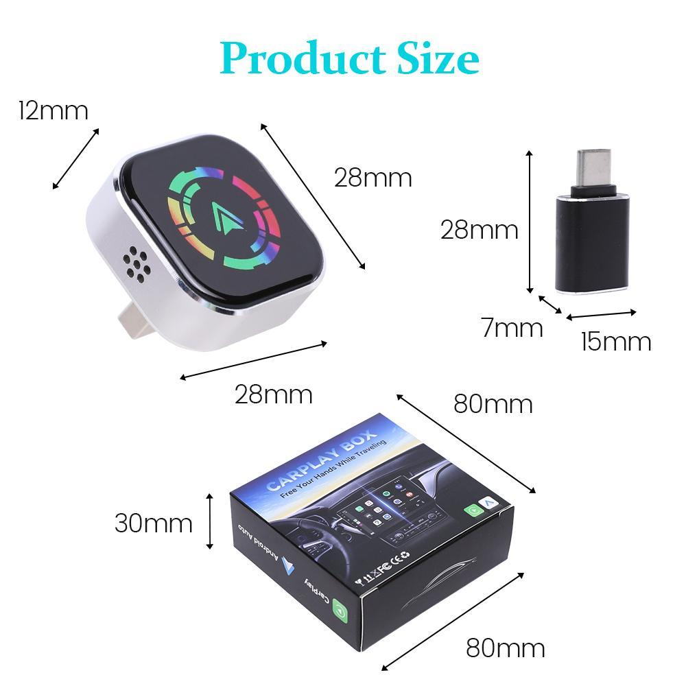 2026 Upgraded Wireless CarPlay Adapter for iPhone & Android – Plug & Play, Fast Auto-Reconnect, No Delay