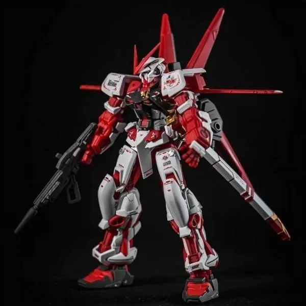 HG 1/144 Astray Red Frame Red-White Gradient Assembly Plastic Gundam Model Kit - Comics & Video Games Themed Collectible, 12 Years Above Science Toy for Children Development, House Decoration Gift