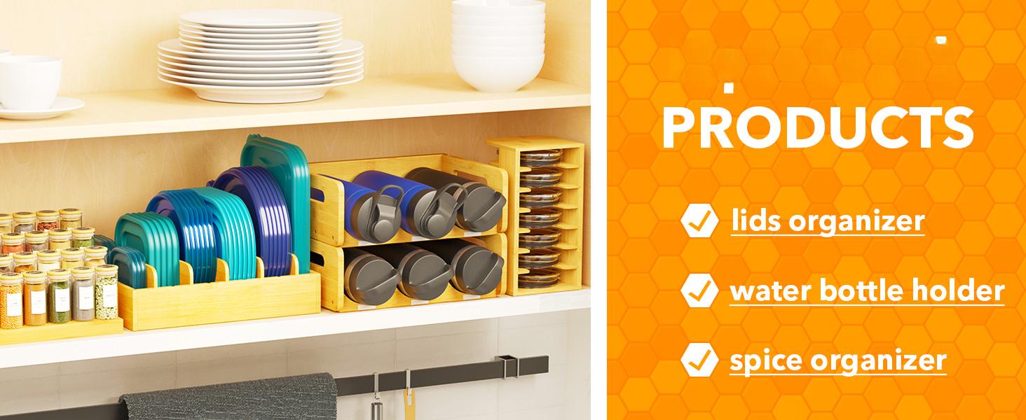 Bottle Storage Organizer Baby - Acrylic Bottles Station Organizer Container, Stackable Clear Drawers for Countertop, Vanity, Bathroom, Cabinet, Pantry Organization,